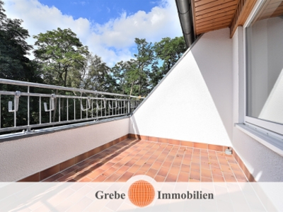 Für Dachgeschossfreunde: Dachterrasse + Spitzboden als Arbeitszimmer oder Gästeparadies!